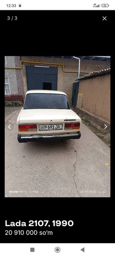 Lada (ВАЗ) 2107, 1990, Toshkent