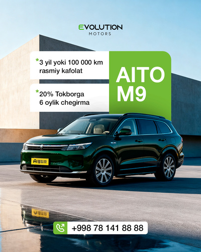 Aito M9, 2025, Toshkent shahri