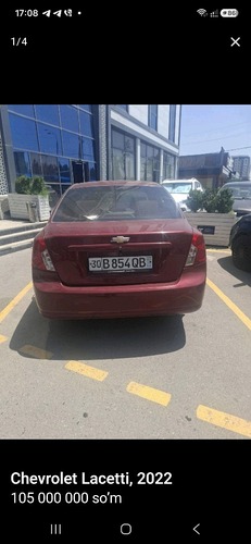 Chevrolet Lacetti, 2022, Toshkent