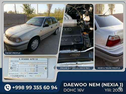 Daewoo Nexia, 2008, Jizzax