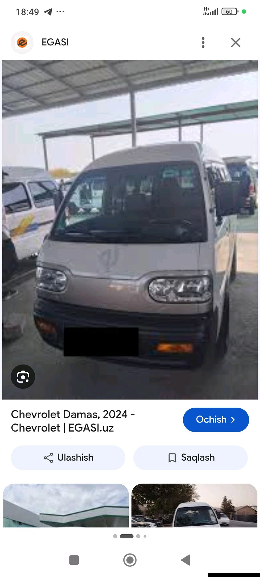 Chevrolet Damas, 2022, Qashqadaryo – 1